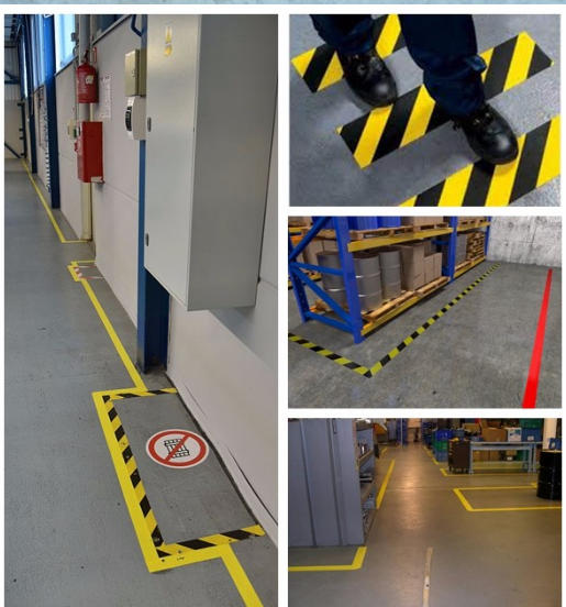 application of PVC warning tape