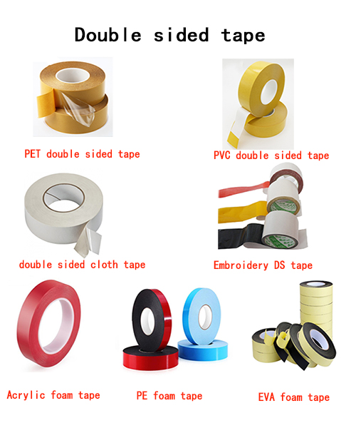 double sided tape.