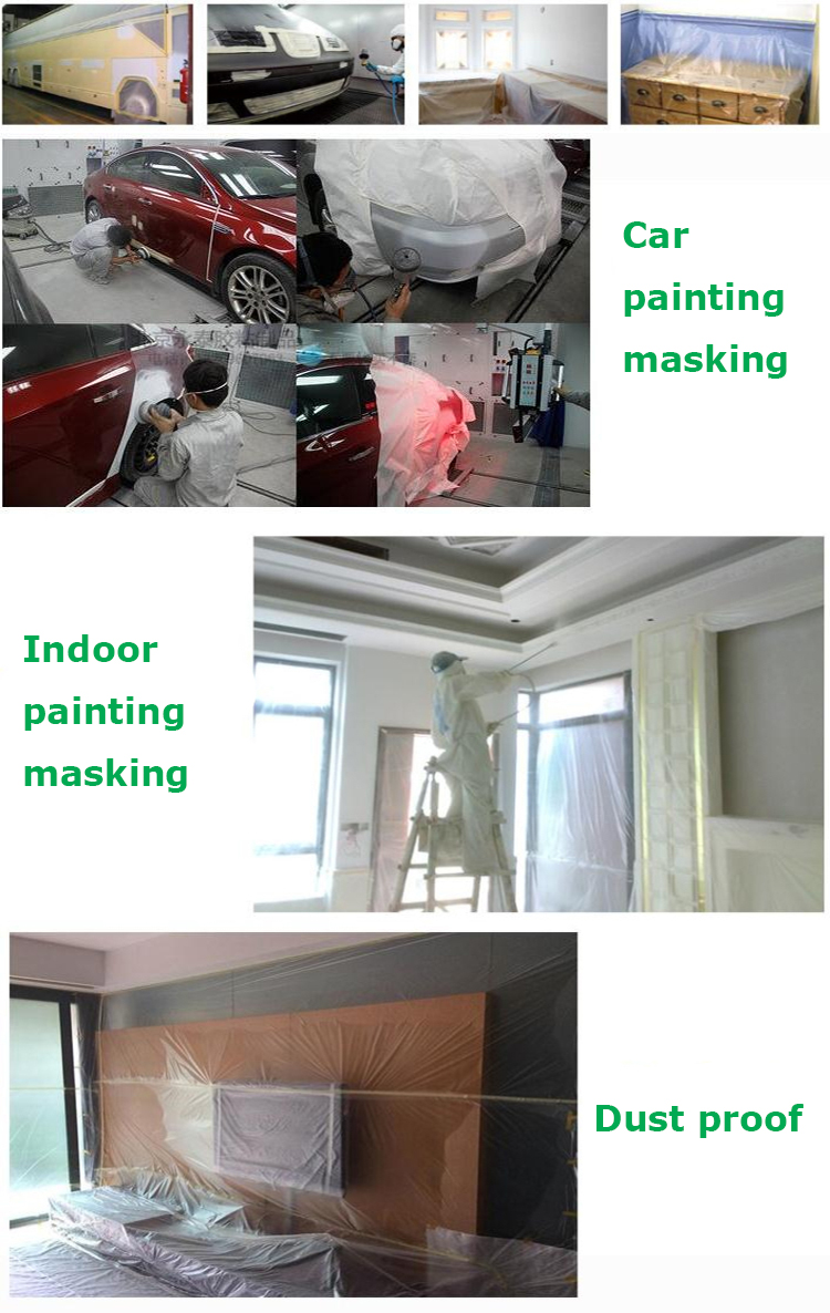 application of masking film